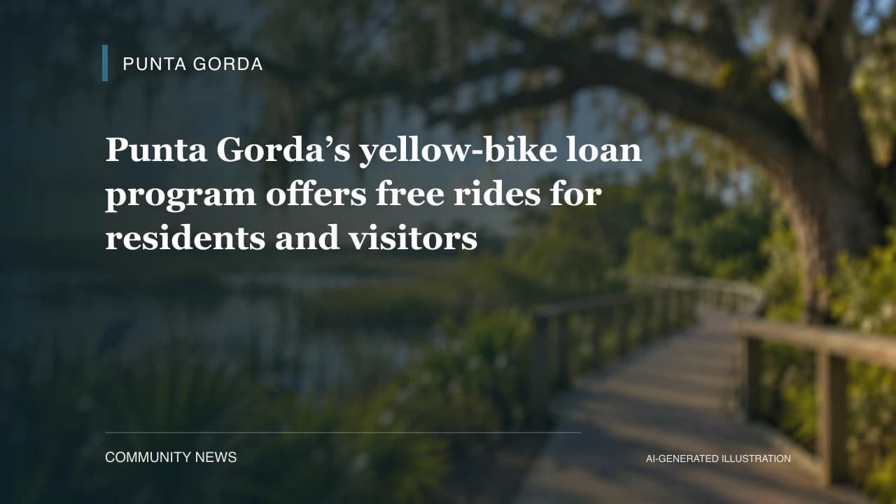 Punta Gorda’s yellow-bike loan program offers free rides for residents and visitors